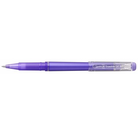 Uni-ball UF-222 Roller de Gel Borrable - Punta de Bola 0.7mm - Tinta Termosensible - Doble Goma de Borrado - Color Violeta (12 uds)