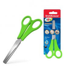 Erichkrause Joy - Tijeras para Zurdos - Cuchillas de Acero Inoxidable - Extremos Redondeados - Resistente a La Corrosion - Mangos de Plastico Resistente - Color/Diseño Variado