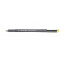 Staedtler Pigment Liner 308 Rotulador Calibrado - Trazo 0.3mm - Secado Rapido - Color Amarillo (10 uds)