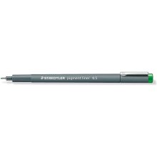 Staedtler Pigment Liner 308 Rotulador Calibrado - Trazo 0.5mm - Secado Rapido - Color Verde (10 uds)