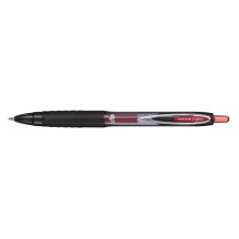 Uni-ball UMN-207E Roller de Tinta - Punta de Bola 0.7mm - Grip de Caucho Antifatiga - Tinta Pigmentada Resistente a Luz y Agua - Color Rojo (12 uds)
