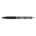 Uni-ball UMN-207E Roller de Tinta - Punta de Bola 0.7mm - Grip de Caucho Antifatiga - Tinta Pigmentada Resistente a Luz y Agua - Color Verde (12 uds)