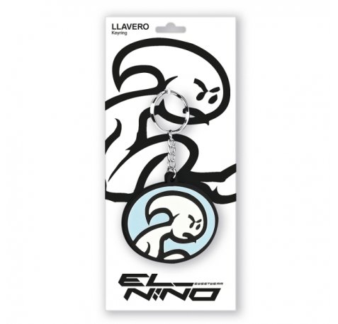 Safta el NiÃ±o Life Is Fun Llavero - Ideal Como Regalo - 80x30mm - Color Blanco y Negro