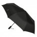 Safta Real Betis Balompie Premium Paraguas Automatico de 102cm - 8 Paneles - Asa Engomada - Punta de PVC - Poliester - Nervios de Acero de 8mm - Color Negro
