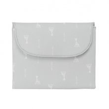 Safta Sophie la Girafe Mum Cambiador de Bebe Plegable - Repelente de agua - Compacto - Facil de Limpiar - 400x500mm - Color Gris Claro