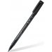 Staedtler Lumocolor Permanent 313 Rotulador Permanente de Punta Fina - Trazo 0.4mm - Secado Rapido - Color Negro (10 uds)