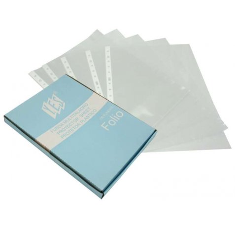 Bismark Caja de 100 Fundas Multitaladro Granuladas - Formato Folio