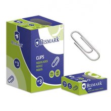 Bismark Pack de 100 Clips Nº3 42mm - Niquelados Bismark Pack de 100 Clips Nº3 42mm - Niquelados