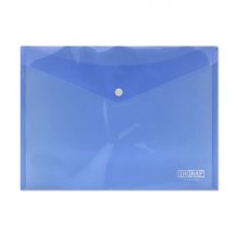 Ingraf Sobre con Cierre de Broche - Polipropileno - Tamaño A4 - Color Azul