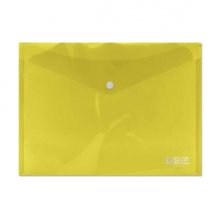 Ingraf Sobre con Cierre de Broche - Polipropileno - Tamaño A4 - Color Amarillo