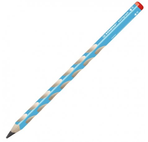 Stabilo Easygraph Lapiz de Grafito - Mina HB de 3.15mm - DiseÃ±o Ergonomico - Uso Diestro - Color Azul (12 uds)
