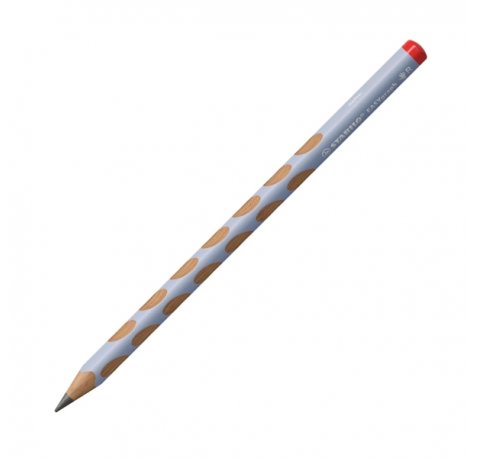 Stabilo Easygraph Pastel Lapiz de Grafito - Mina HB de 3.15mm - DiseÃ±o Ergonomico - Uso Diestro - Color Azul Pastel (12 uds)