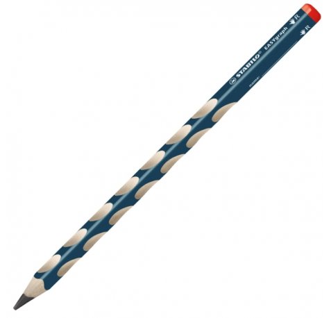 Stabilo Easygraph Lapiz de Grafito - Mina HB de 3.15mm - DiseÃ±o Ergonomico - Uso Diestro - Color Azul Petroleo (12 uds)