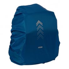 Safta Funda Impermeable para Mochila 64L - Goma Elastica Ajustable - Reflectante - Compatible con Mochilas Grandes - Visibilidad - 320x400x500mm - Color Azul Marino