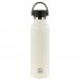 Safta Botella Termo de 600ml - Acero Inoxidable - Asa Superior - Color Blanco
