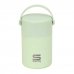Safta Termo para Alimentos - Acero Inoxidable - Cuchara Plegable - Base de Silicona - Asa Superior - 12h Caliente - 24h Frio - Acero Inoxidable - 10.5x17x10.5cm - Color Menta
