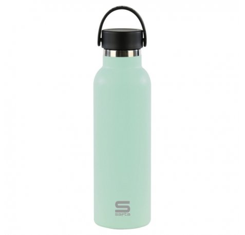 Safta Botella Termo de 600ml - Acero Inoxidable - Asa Superior - Color Menta