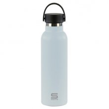 Safta Botella Termo de 600ml - Acero Inoxidable - Base de Silicona Antideslizante - Asa Superior - Color Azul Claro