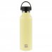 Safta Botella Termo de 600ml - Acero Inoxidable - Asa Superior - Color Amarillo