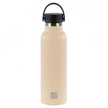 Safta Botella Termo de 600ml - Acero Inoxidable - Base de Silicona Antideslizante - Asa Superior - Color Beige Safta Botella Termo de 600ml - Acero Inoxidable - Base de Silicona Antideslizante - Asa Superior - Color Beige