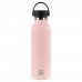 Safta Botella Termo de 600ml - Acero Inoxidable - Asa Superior - Color Rosa