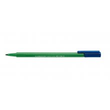 Staedtler Triplus Color 323 Rotulador de Punta Fina - Trazo 1mm Aprox - Tinta Base de Agua - Color Verde Intenso (10 uds)