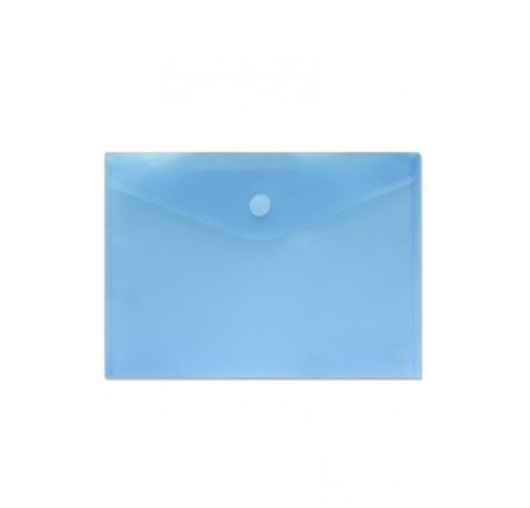 Sobre Portadocumentos A4 - Cierre de Velcro - Fabricado en Polipropileno - Medidas 325x230mm - Azul Transparente
