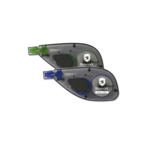 Bismark Cinta Correctora 5mm x 12m - Aplicacion Lateral - Cuerpo Transparente - Forma Ergonomica