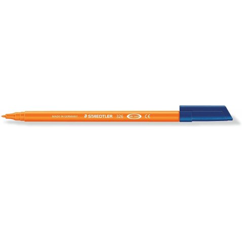 Staedtler Noris 326 Rotulador de Punta Fina - Trazo 1mm Aprox - Tina Base de Agua - Color Naranja (10 uds)