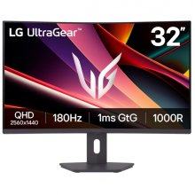 LG UltraGear Monitor 31.5" Curvo 1000R VA QHD FreeSync 180Hz - Respuesta 1ms - 16:9 - HDMI, DisplayPort - VESA 100x100mm