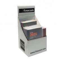 Finocam Expositor con 12 Agendas Planas Min/Coctel Surtidas - Anual 2026 - Color Surtidos