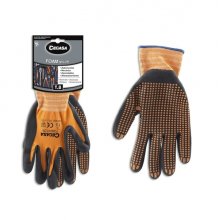 Cegasa Guantes de Trabajo Talla 8 - Fabricados en Nylon con Recubimiento de Foam con Dots de Nitrilo en Palma - Color Negro/Naranja Cegasa Guantes de Trabajo Talla 8 - Fabricados en Nylon con Recubimiento de Foam con Dots de Nitrilo en Palma - Color Negro/Naranja