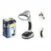 Jupiter Lampara de Sobremesa COB-LED 40lm - Tambien se puede Usar como Linterna - Funciona con 3 Pilas AA - Color Plata/Negro