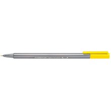 Staedtler Triplus Fineliner 334 Rotulador de Punta Fina - Trazo de 0.3mm - Tinta Base de Agua - Color Amarillo (10 uds)