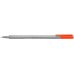 Staedtler Triplus Fineliner 334 Rotulador de Punta Fina - Trazo de 0.3mm - Tinta Base de Agua - Color Rojo Neon (10 uds)