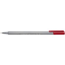 Staedtler Triplus Fineliner 334 Rotulador de Punta Fina - Trazo de 0.3mm - Tinta Base de Agua - Color Carmin Oscuro (10 uds)