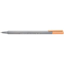 Staedtler Triplus Fineliner 334 Rotulador de Punta Fina - Trazo de 0.3mm - Tinta Base de Agua - Color Naranja Claro (10 uds)