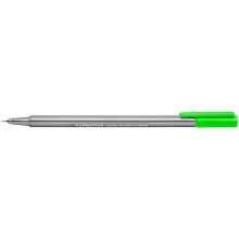 Staedtler Triplus Fineliner 334 Rotulador de Punta Fina - Trazo de 0.3mm - Tinta Base de Agua - Color Verde Neon (10 uds)