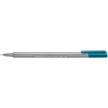 Staedtler Triplus Fineliner 334 Rotulador de Punta Fina - Trazo de 0.3mm - Tinta Base de Agua - Color Verde Opalo (10 uds)