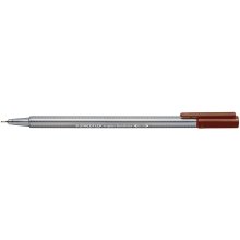 Staedtler Triplus Fineliner 334 Rotulador de Punta Fina - Trazo de 0.3mm - Tinta Base de Agua - Color Pardo Van Dyck (10 uds)