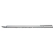 Staedtler Triplus Fineliner 334 Rotulador de Punta Fina - Trazo de 0.3mm - Tinta Base de Agua - Color Gris Plata (10 uds)