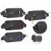 Lagart Smart Bandolera/RiÃ±onera - 3 Bolsillos - Cinta Ajustable - Fabricada en Nylon Impermeable - Medidas 24x12x5cm - Color Negro con Detalles en Color (4 uds)
