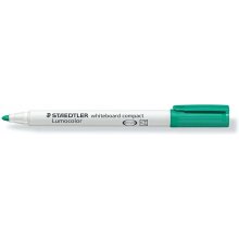 Staedtler Lumocolor 341 Marcador para Pizarra Blanca - Punta Biselada 1 - 2mm Aprox - Secado Rapido - Color Verde (10 uds)