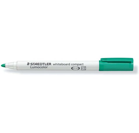 Staedtler Lumocolor 341 Marcador para Pizarra Blanca - Punta Biselada 1 - 2mm Aprox - Secado Rapido - Color Verde (10 uds)