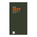 Finocam P499 Recambio para Agenda Plana - Anual 2027 - Semana Vista Horizontal - Formato PL4 - 80x150mm - Papel de 60g/m2 - Color Crema