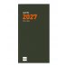 Finocam P497C Recambio para Agenda Plana en Catalan - Anual 2027 - Mes Vista - Formato PL4 - 80x150mm - Papel de 90g/m2 - Color Crema