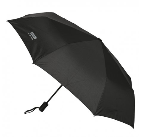 Safta Business Paraguas Automatico de 102cm - 8 Paneles - Asa Engomada - Punta de PVC - Poliester - Nervios de Acero de 8mm - Color Negro