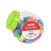 Safta Pack de 48 Sacapuntas - Agarre Antideslizante - Compacto - Cuchilla de Alta Calidad - 100x100x120mm - Colores Surtidos