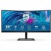 Philips E Line 346E2CUAE/00 Monitor 34" LED Curvo WQHD+ 100Hz FreeSync Premium - Respuesta 1ms - Altavoces 10W - Ajustable en Altura e Inclinable - 21:9 - HDMI, DisplayPort, USB-C - VESA 100x100mm