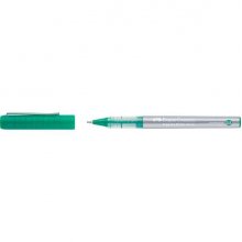 Faber-Castell Roller Free Ink Boligrafo de Tinta Liquida - Punta Conica 0,5mm - Ancho de Linea Extrafino - Clip de Metal - Color Verde